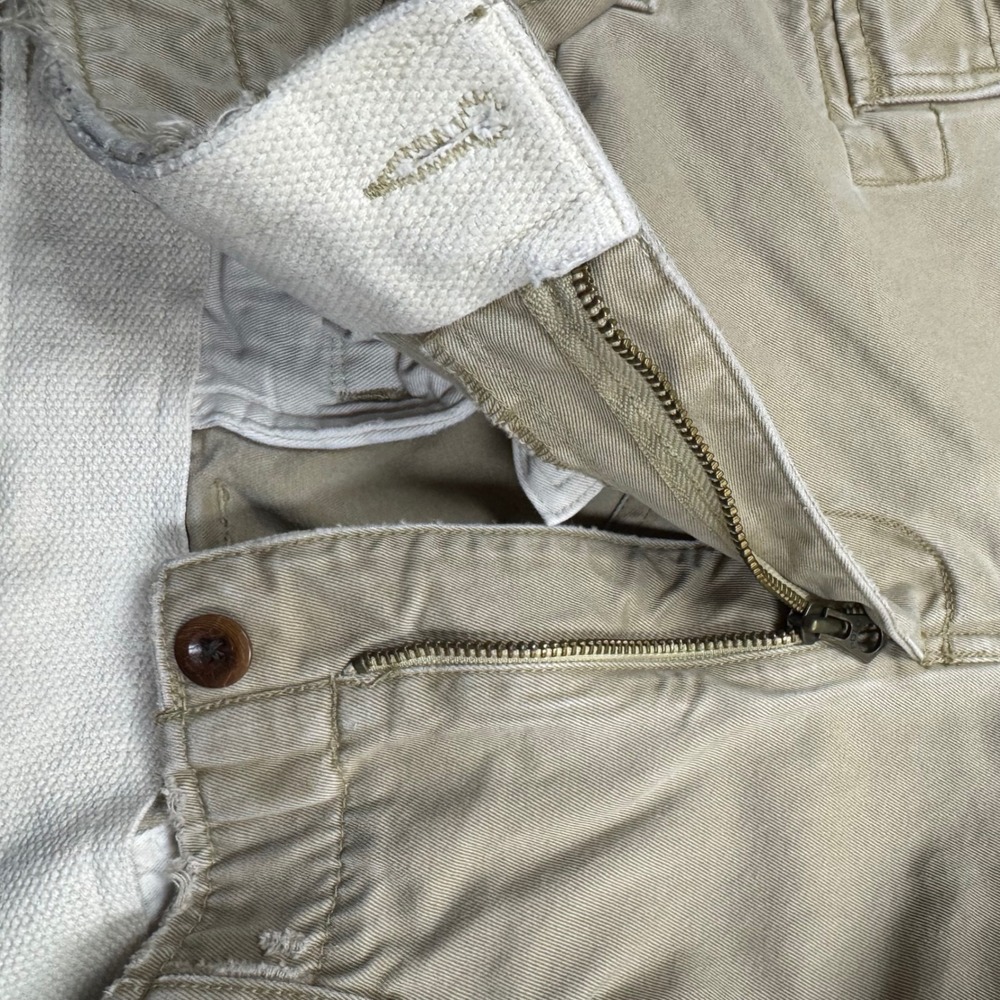 Polo‎ Ralph Lauren Mens Cargo Pants Khaki Cotton Straight Leg Size 33x32 - Picture 4 of 8